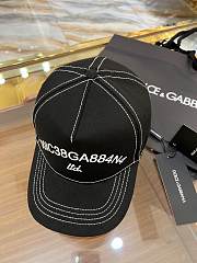 Dolce&Gabbana Cotton Baseball Cap With Logo Embroidery - 1