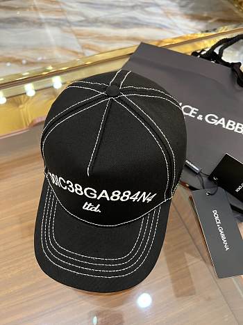 Dolce&Gabbana Cotton Baseball Cap With Logo Embroidery