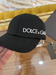 Dolce&Gabbana Baseball Cap With Logo Embroidery Black  - 5