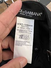 Dolce&Gabbana Baseball Cap With Logo Embroidery Black  - 4