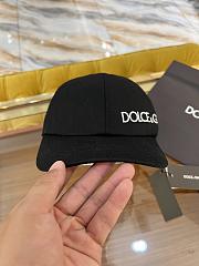 Dolce&Gabbana Baseball Cap With Logo Embroidery Black  - 3