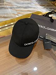 Dolce&Gabbana Baseball Cap With Logo Embroidery Black  - 2