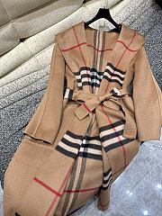 Bubbery Wool Wrap Coat in Archive Beige - 5