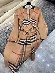 Bubbery Wool Wrap Coat in Archive Beige - 4