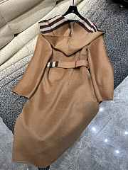 Bubbery Wool Wrap Coat in Archive Beige - 3