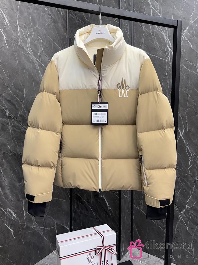 Moncler Grenoble Stennes Ski Down Jacket Beige - 1