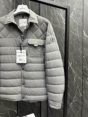 Moncler Iseran Down Shirt Jacket Gray - 6