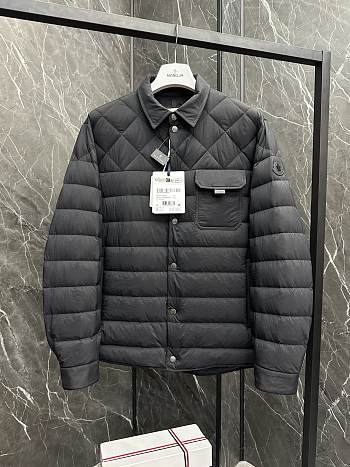 Moncler Iseran Down Shirt Jacket Black