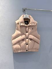 Moncler Marolies Down Gilet Pink  - 6