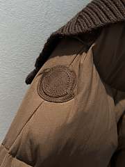 Moncler Brerelle Long Down Jacket Brown - 2