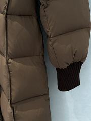 Moncler Brerelle Long Down Jacket Brown - 3