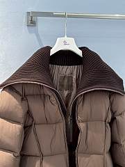 Moncler Brerelle Long Down Jacket Brown - 6