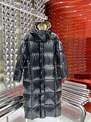 Moncler Parnaiba Hooded Long Down Jacket Black - 2