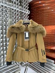 Moncler Laplance Hooded Gore Tex Ski Jacket Brown - 1