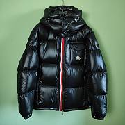 Moncler Montbeliard Short Down Jacket Black  - 1