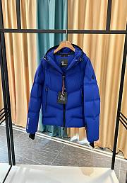 Moncler Arcesaz Hooded Short Down Jacket Blue - 6