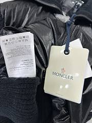 Moncler Diagonal Quilted Padded Wool Zip Up Cardigan Black - 5