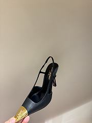 YSL Jeanne Slingback Pumps In Smooth Leather Black 11cm - 6