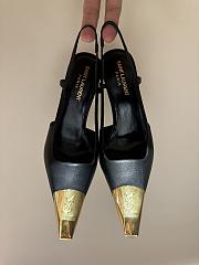 YSL Jeanne Slingback Pumps In Smooth Leather Black 11cm - 5