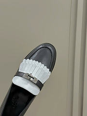 Hermes Destin Loafer Black White - 2