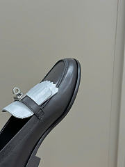 Hermes Destin Loafer Black White - 4