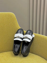 Hermes Destin Loafer Black White - 6