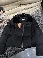 Miumiu Cropped Down Jacket Black 15487 - 5