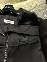 Miumiu Cropped Down Jacket Black 15487 - 4