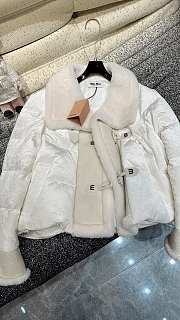 Miumiu Cropped Down Jacket White 15488 - 4