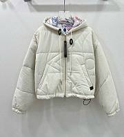 LV Quilted Monogram Flower Jacket White 1AGBSD - 1