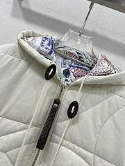 LV Quilted Monogram Flower Jacket White 1AGBSD - 6