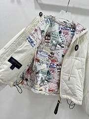 LV Quilted Monogram Flower Jacket White 1AGBSD - 4