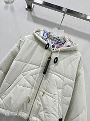 LV Quilted Monogram Flower Jacket White 1AGBSD - 2