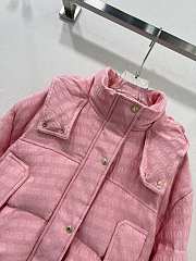 Miumiu Cropped Down Jacket Pink 15491 - 2