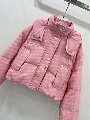 Miumiu Cropped Down Jacket Pink 15491 - 6