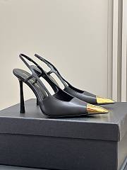 YSL Jeanne Slingback Pumps In Smooth Leather Black 11cm - 1