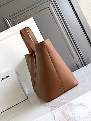 YSL Y Tote In Leather Brown - 37x32x27-22cm - 3