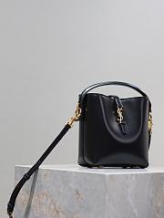 YSL Le 37 Mini In Shiny Leather Black - 15x13x6cm - 6