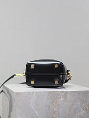 YSL Le 37 Mini In Shiny Leather Black - 15x13x6cm - 5