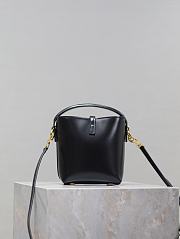 YSL Le 37 Mini In Shiny Leather Black - 15x13x6cm - 4