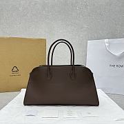 The Row EW Margaux Bag in Calfskin Leather Chocolate - 44x20x19cm - 1