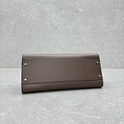 The Row EW Margaux Bag in Calfskin Leather Chocolate - 44x20x19cm - 3