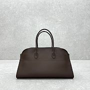 The Row EW Margaux Bag in Calfskin Leather Chocolate - 44x20x19cm - 4