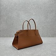 The Row EW Margaux Bag in Calfskin Leather Brown - 44x20x19cm - 4