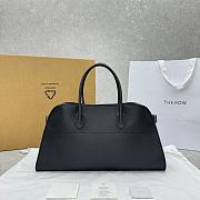 The Row EW Margaux Bag in Grained Leather Black - 44x20x19cm - 1