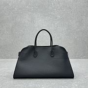 The Row EW Margaux Bag in Grained Leather Black - 44x20x19cm - 5