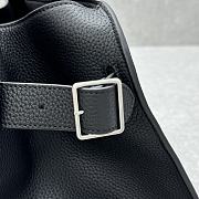 The Row EW Margaux Bag in Grained Leather Black - 44x20x19cm - 3