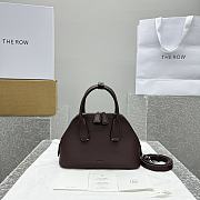 The Row Mini Devon Bag in Leather Dark Brown - 24x13x20 - 1