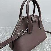 The Row Mini Devon Bag in Leather Dark Brown - 24x13x20 - 5