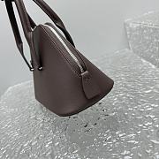 The Row Mini Devon Bag in Leather Dark Brown - 24x13x20 - 3